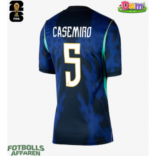 Brasilien Casemiro #5 Bortatröja Kvinnor VM 2026 Kortärmad